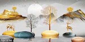Tranh treo tường ghép bộ nhiều tấm đẹp hiện đại