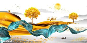 Tranh ghép 3d in vải canvas