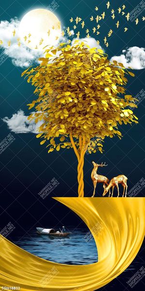 Tranh decor phong cách nội thất tối giản