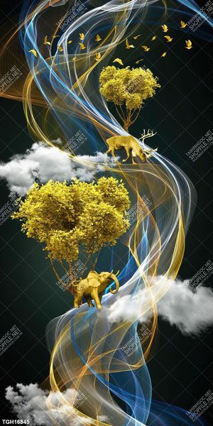 Tranh ghép tráng gương treo trang trí tường