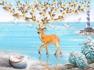 Tranh treo tường 3D đẹp cho phòng khách hiện đại