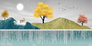 Tranh treo tường trang trí phong cảnh nghệ thuật 