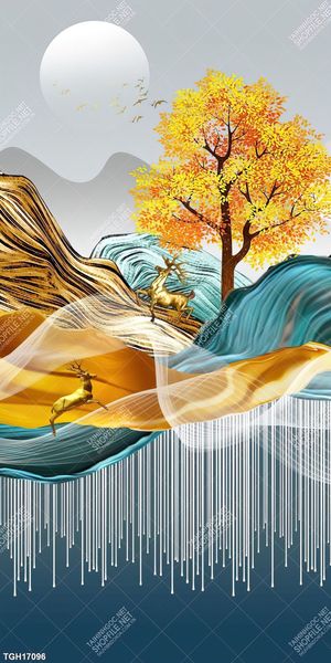 Tranh treo tường 3D đẹp cho phòng khách hiện đại