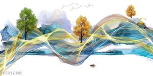 Tranh ghép theo bộ trang trí tường nhà độc đáo