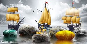 Tranh ghép tôn vẻ đẹp mảng tường trắng