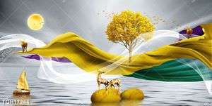 Tranh ghép theo bộ trang trí tường nhà độc đáo