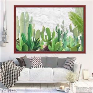 Tranh treo tường cây xương rồng vector