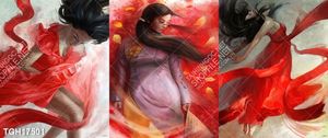 Tranh treo phòng khách đẹp ghép bộ
