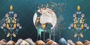Tranh decor phong cách nội thất tối giản