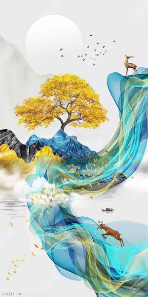 Tranh treo tường 3D đẹp cho phòng khách hiện đại