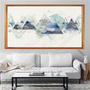 Tranh trừu tượng hình khối tam giác