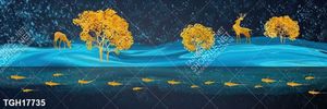 Tranh ghép tôn vẻ đẹp mảng tường trắng