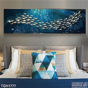 Tranh ghép đàn cá dưới đại dương