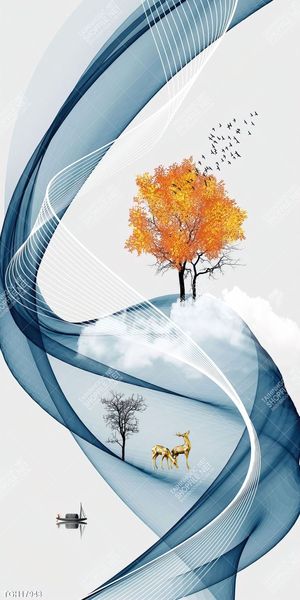 Tranh canvas decor phòng khách đẹp hiện đại
