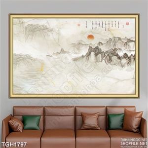 Tranh thư pháp treo tường phòng khách