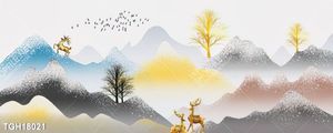Tranh ghép tôn vẻ đẹp mảng tường trắng