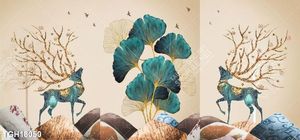 Tranh canvas decor phòng khách đẹp hiện đại
