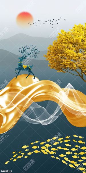 Tranh ghép tráng gương treo trang trí tường