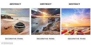 Tranh ghép theo bộ trang trí tường nhà độc đáo