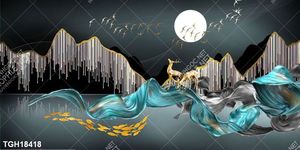 Tranh ghép 3d in vải canvas