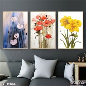 File psd tranh hoa treo phòng nghệ thuật