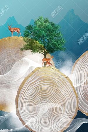Tranh ghép 3d in vải canvas