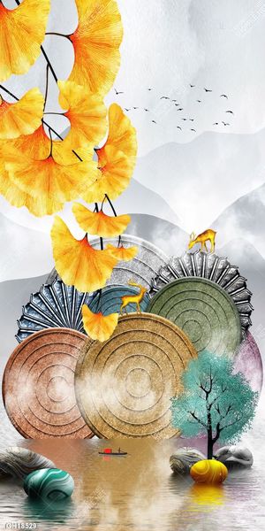 Tranh decor phong cách nội thất tối giản