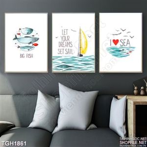 Tranh ghép vector đại dương