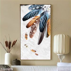 Tranh lông vũ đẹp ấn tượng
