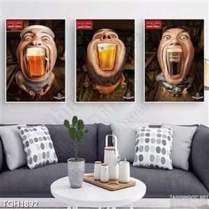 Tranh quảng cáo nước uống có gar