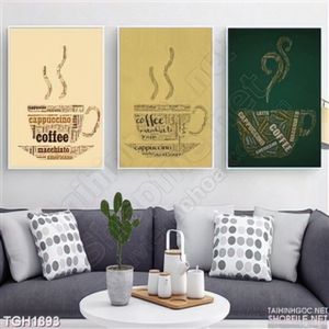 Tranh ghép design cafe