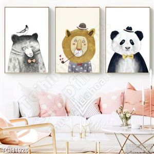 Tranh ghép hoạt hình động vật decor