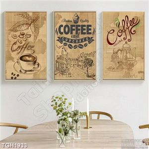 Tranh ghép cà phê decor cổ điển
