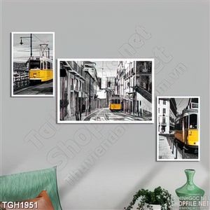 Tranh ghép phong cảnh thành phố cổ điển