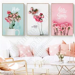 Tranh ghép hoa hồng dán tường
