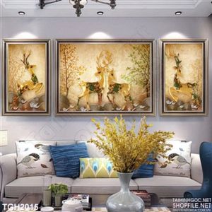 Tranh ghép trang trí tuần lộc