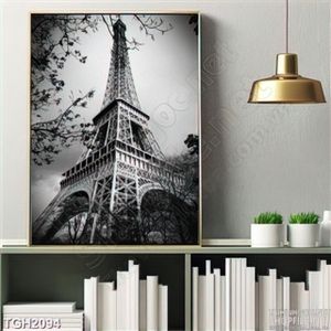 Tranh Phong Cảnh Tháp Effiel đen trắng