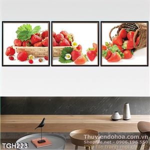 Tranh ghép dâu tây