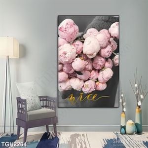 Tranh ghép in canvas những nụ hoa anh đào trên cành cây