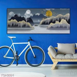 Tranh ghép decor những ngọn núi phủ đầy tuyết treo tường