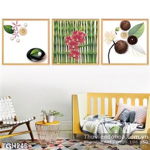 Tranh ghép cho tiệm spa in uv rất đẹp