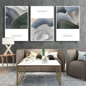 Tranh ghép in canvas dán tường những gang với tông màu tối