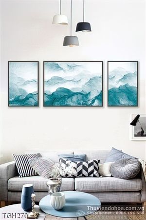 Tranh ghép núi non ấn tượng wall
