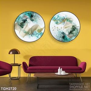 Tranh ghép in canvas đàn chim non tung bay giữa bầu trời xanh