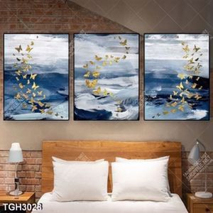 Tranh ghép sơn dầu và bướm