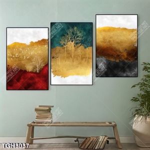 Tranh ghép cây và rừng in kính đẹp