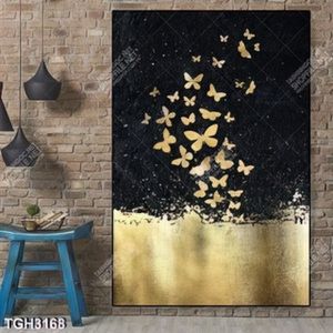 Tranh ghép bướm gold