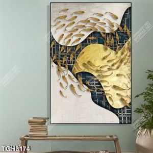 Tranh ghép cá gold