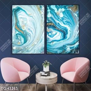 Tranh ghép 2 tấm trừu tượng