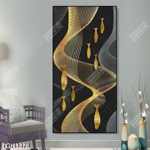 Tranh ghép khổ dọc cá vàng